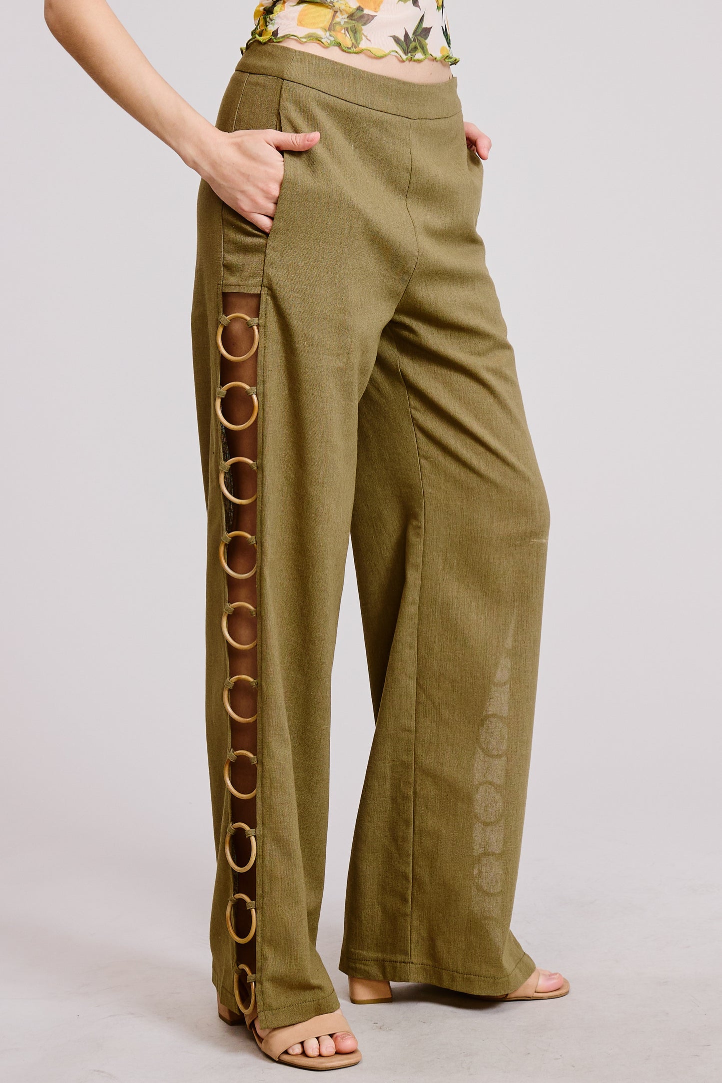 2270 Olive Side Circles Pant