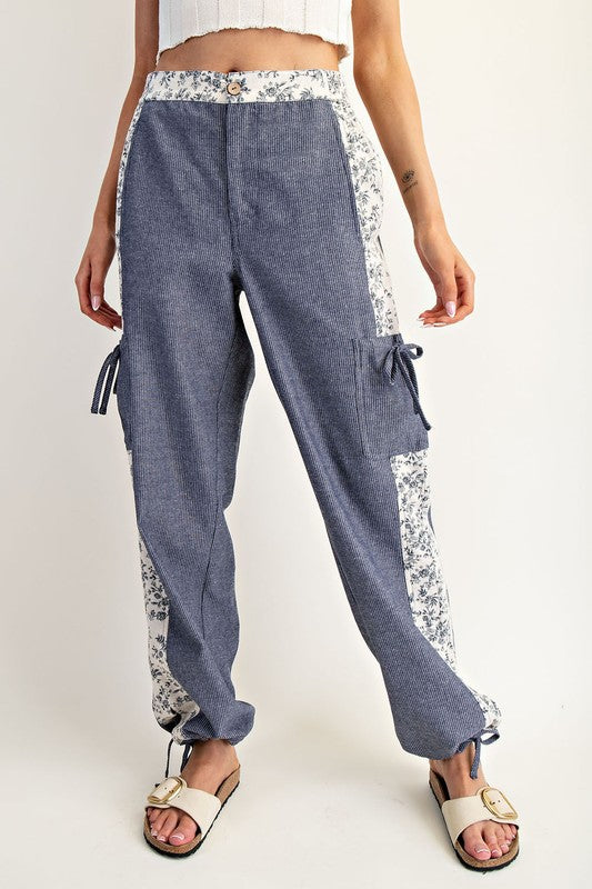 1646 Soft Floral Denim Pant