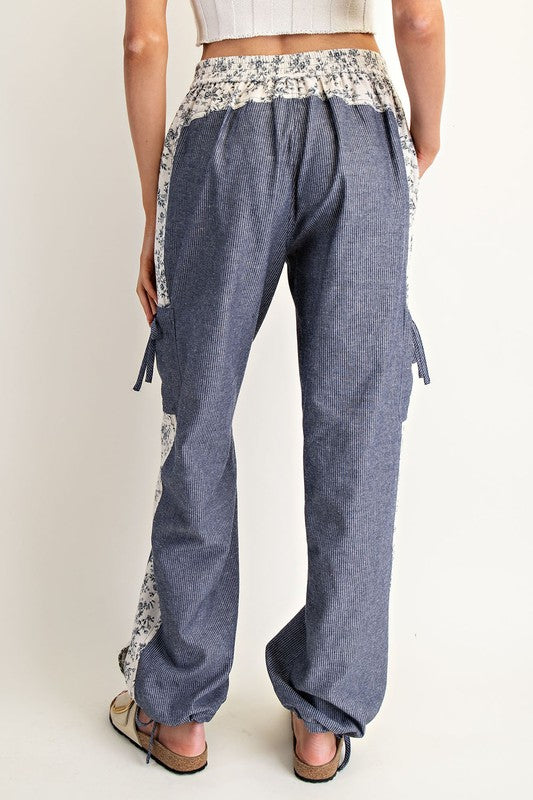 1646 Soft Floral Denim Pant