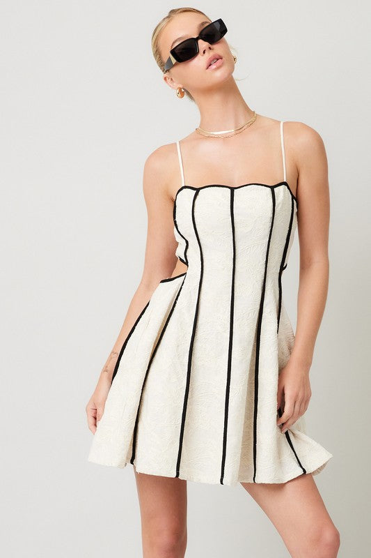 2241 Black Trim Dress