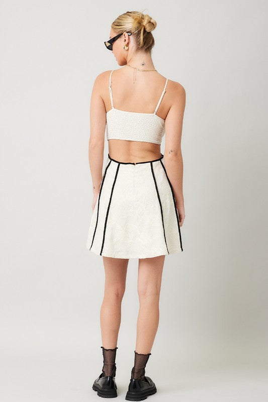 2241 Black Trim Dress