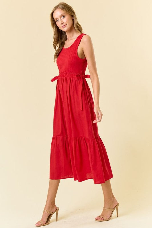 1815 Red Midi Dress