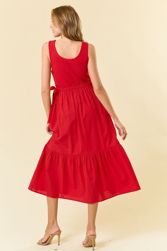 1815 Red Midi Dress