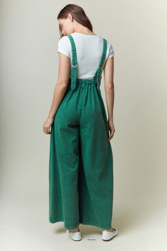 1655 Green Bow Jumpsuit