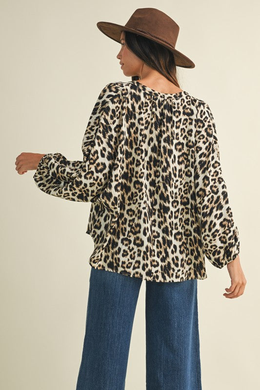 1797 Leopard Print Long Sleeve Shirt