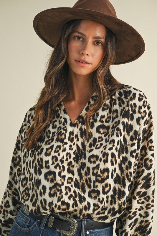 1797 Leopard Print Long Sleeve Shirt