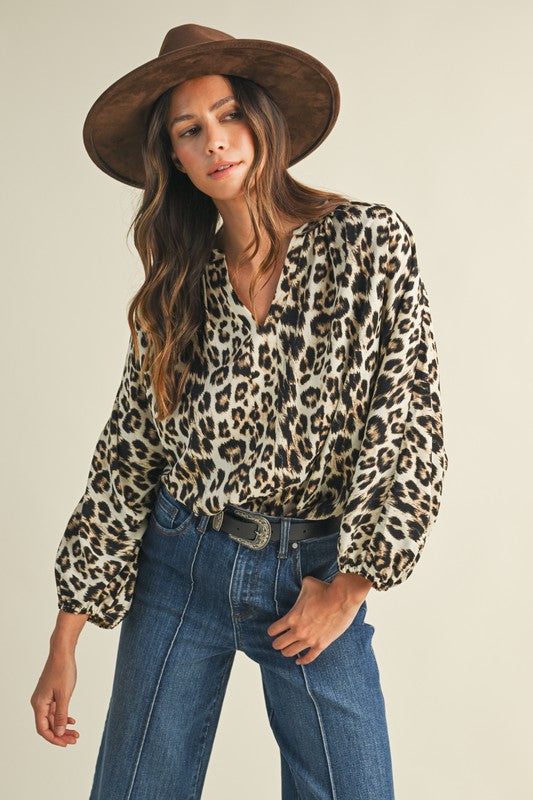 1797 Leopard Print Long Sleeve Shirt