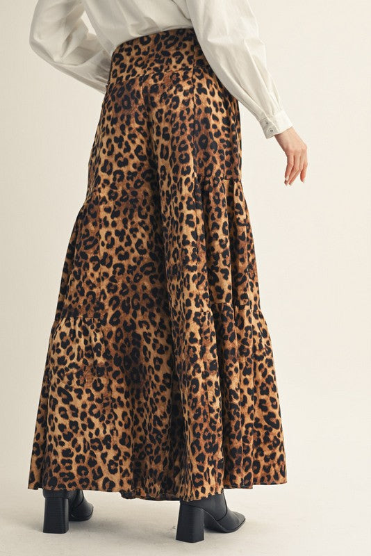 2009 Animal Print Satin Palazzo