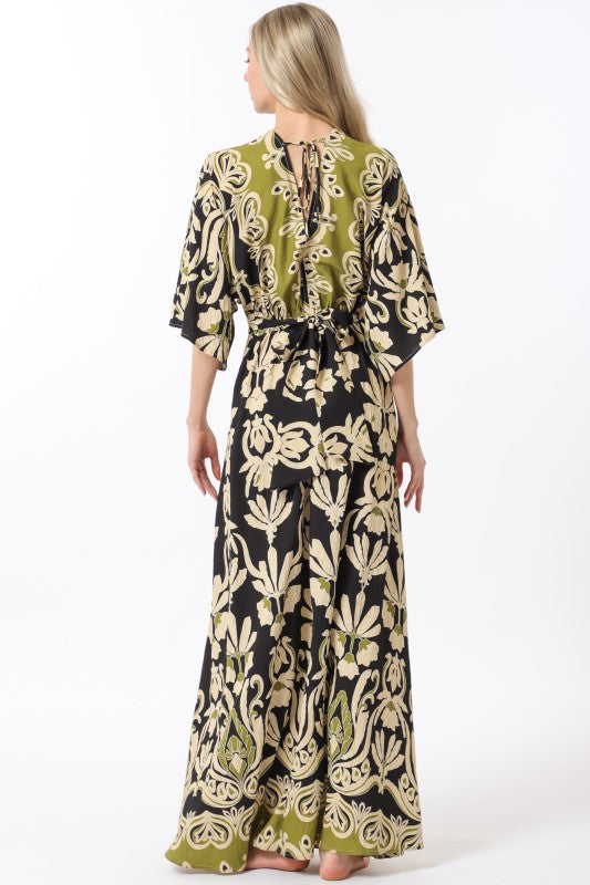 1782 Kimono Sleeve Maxi Dress