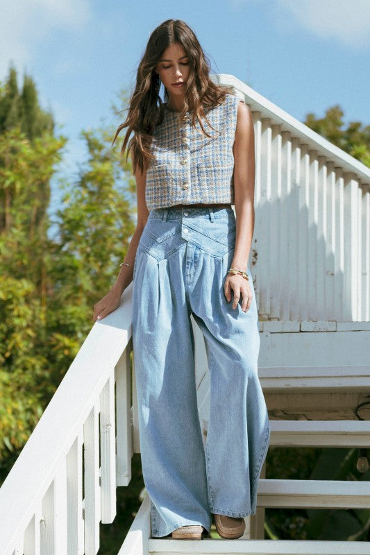 1814 Wide Leg Denim Pant