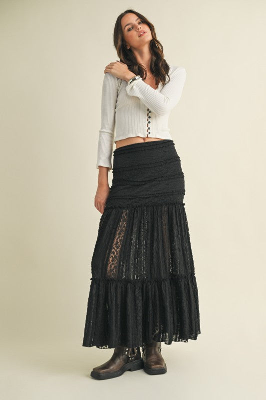 1634 Knitted Lace Skirt