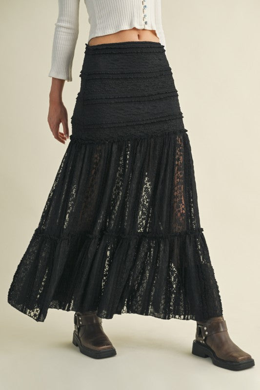1634 Knitted Lace Skirt