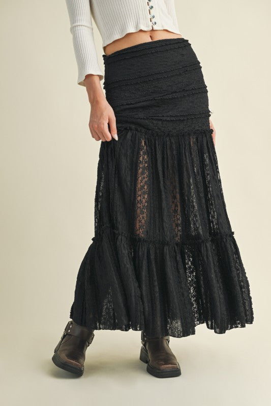 1634 Knitted Lace Skirt