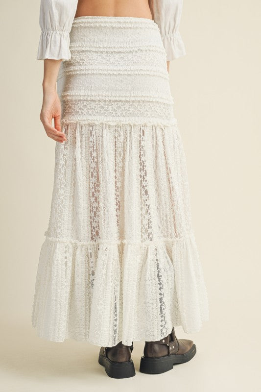 1634 Knitted Lace Skirt