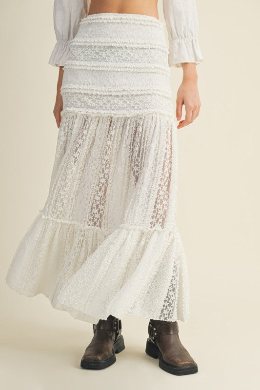 1634 Knitted Lace Skirt