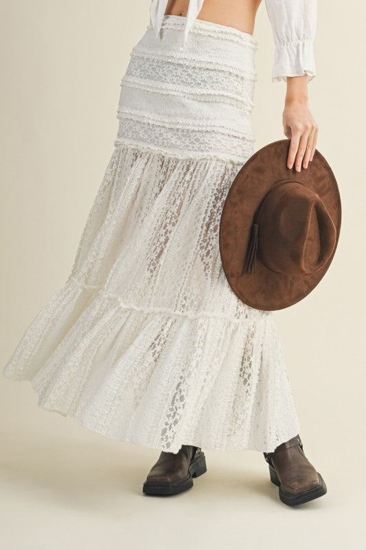 1634 Knitted Lace Skirt
