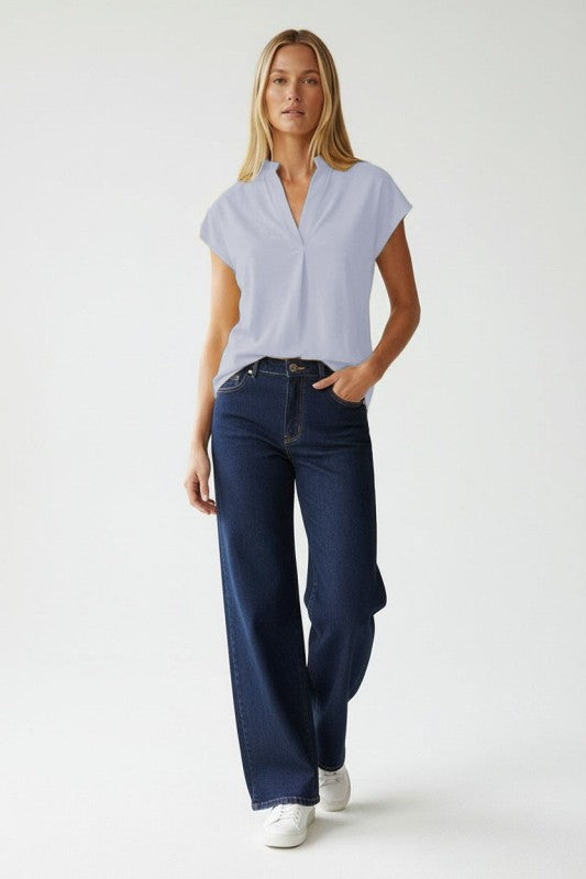 2104 Drop Shoulder Blouse