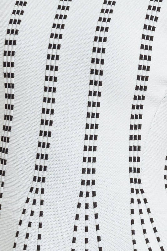 1879 Peplum Striped Shirt