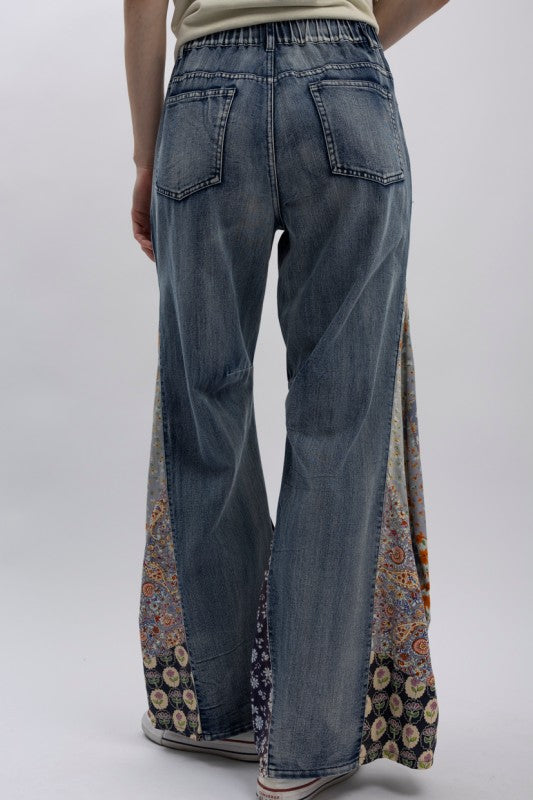 2232 Side Patched Wide Leg Pant