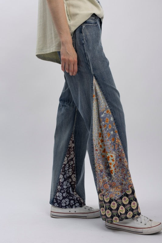 2232 Side Patched Wide Leg Pant