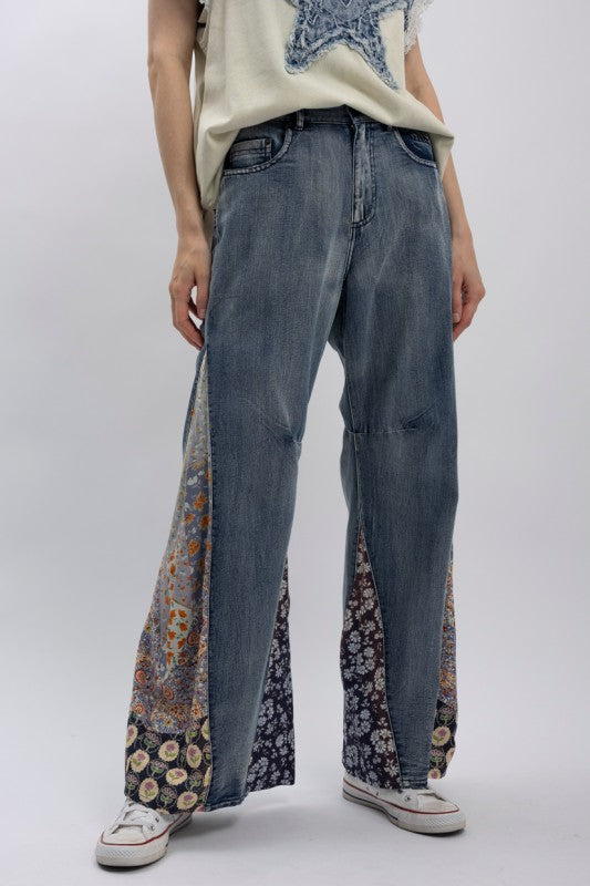 2232 Side Patched Wide Leg Pant