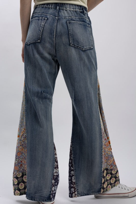 2232 Side Patched Wide Leg Pant