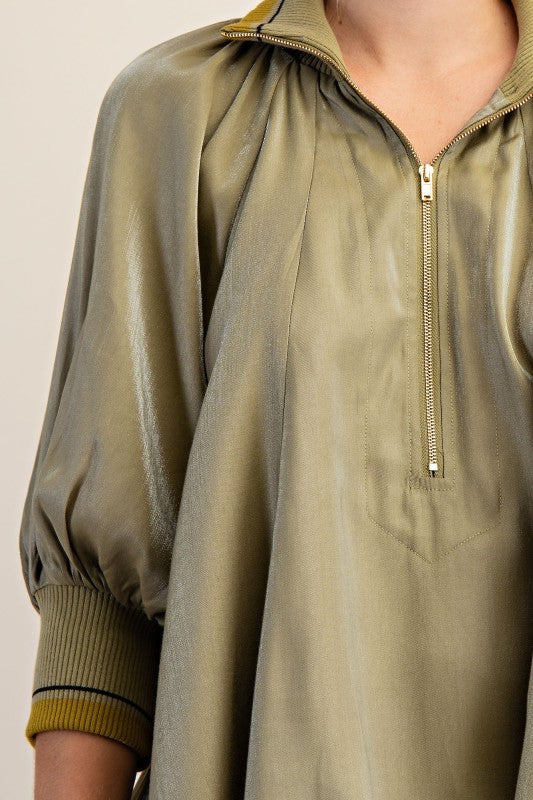 1791 Mock Neck Blouse