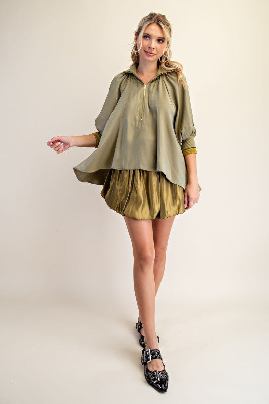 1791 Mock Neck Blouse