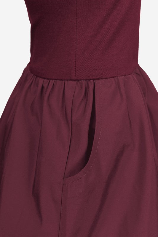 1846 Sleeveless Bubble Skirt Dress