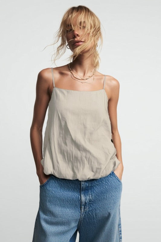 1855 Spaguetti Straps Bubble Top