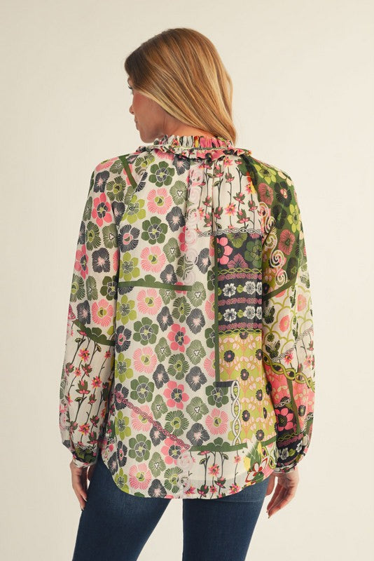 1733 Boho Floral Top