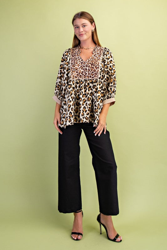 1919 Animal Print Blouse