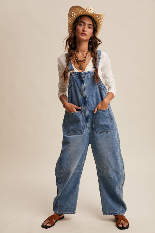 2368 Denim Zipper Overall