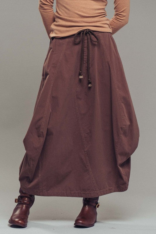 1817 Chocolate Harem Skirt