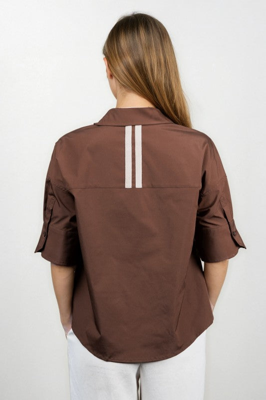 1853 Button Down Side Stripe