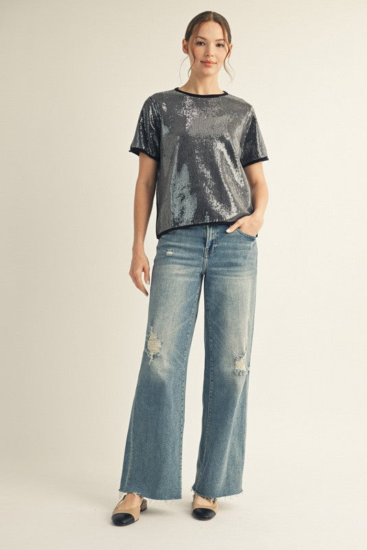 2628 Sequin Shirt