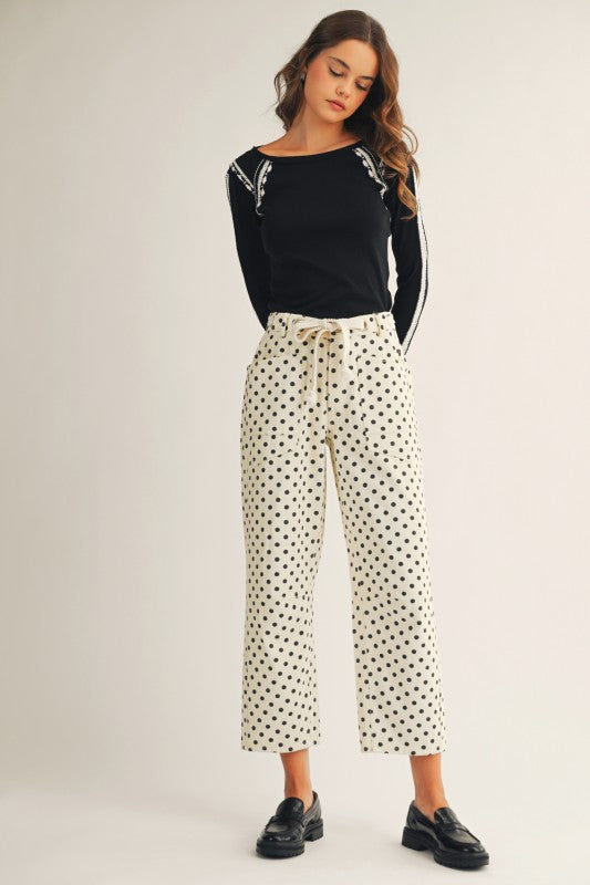 2132 Polka Dots Barrel Pant