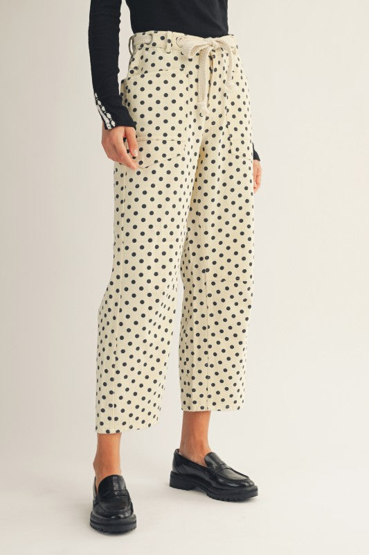 2132 Polka Dots Barrel Pant
