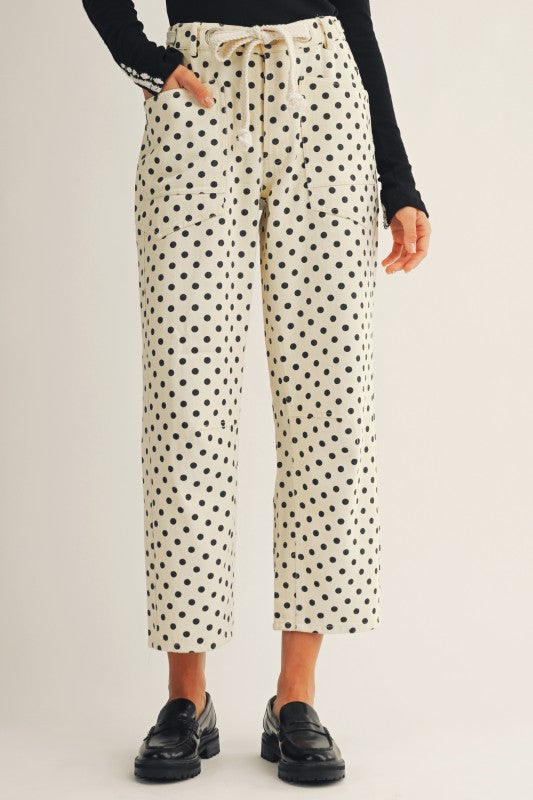 2132 Polka Dots Barrel Pant