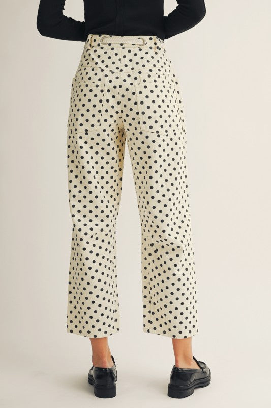2132 Polka Dots Barrel Pant