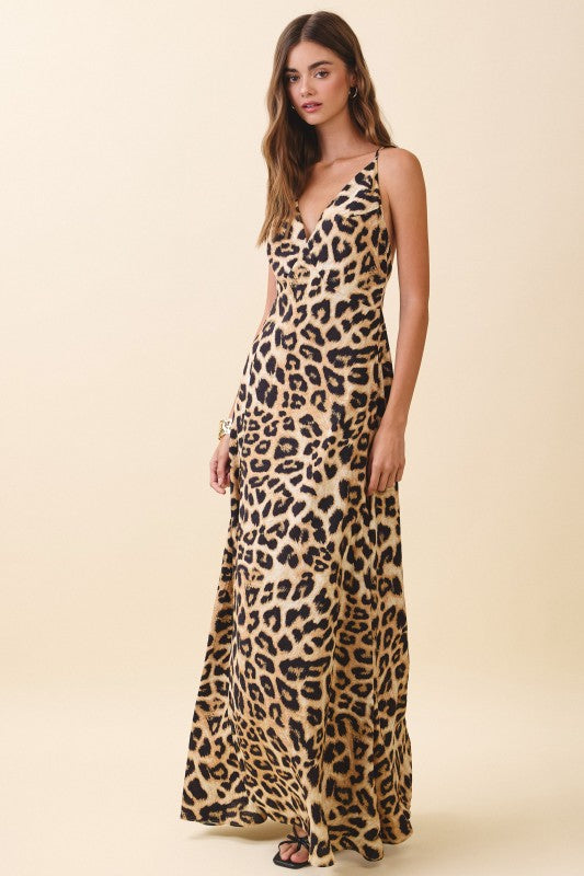 1962 Leopard Maxi Dress
