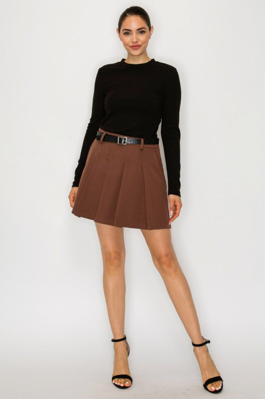 2003 Long Sleeve Pleated Dress