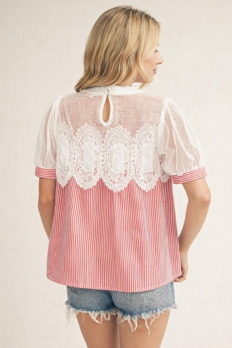 2590 Red Striped Shirt