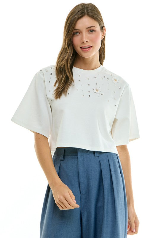 2042 White Funky Tee