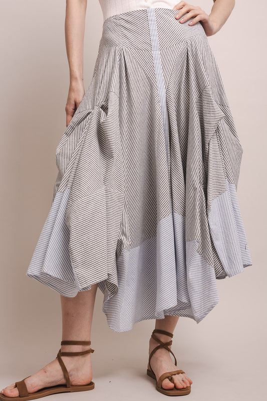 2436 Striped Skirt
