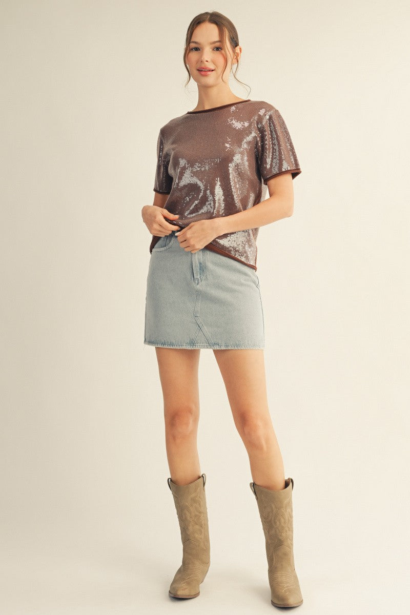 2628 Sequin Shirt