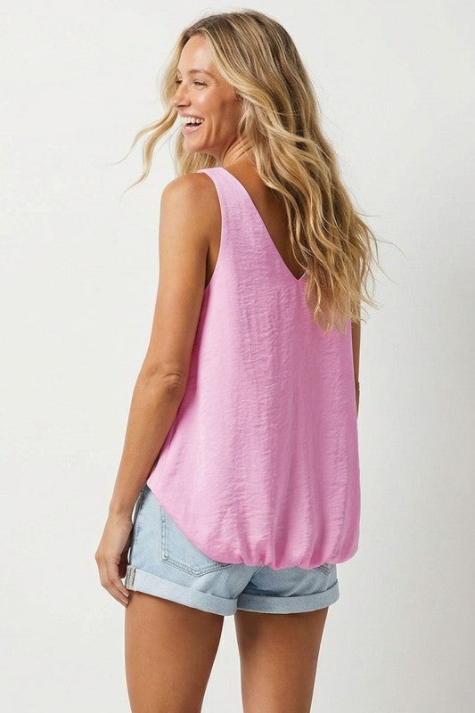 2163 Twisted Strap Bubble Top