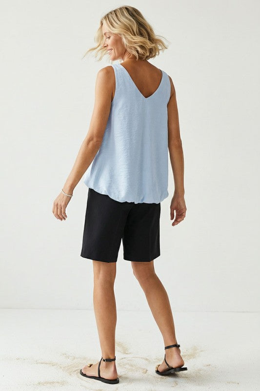 2163 Twisted Strap Bubble Top