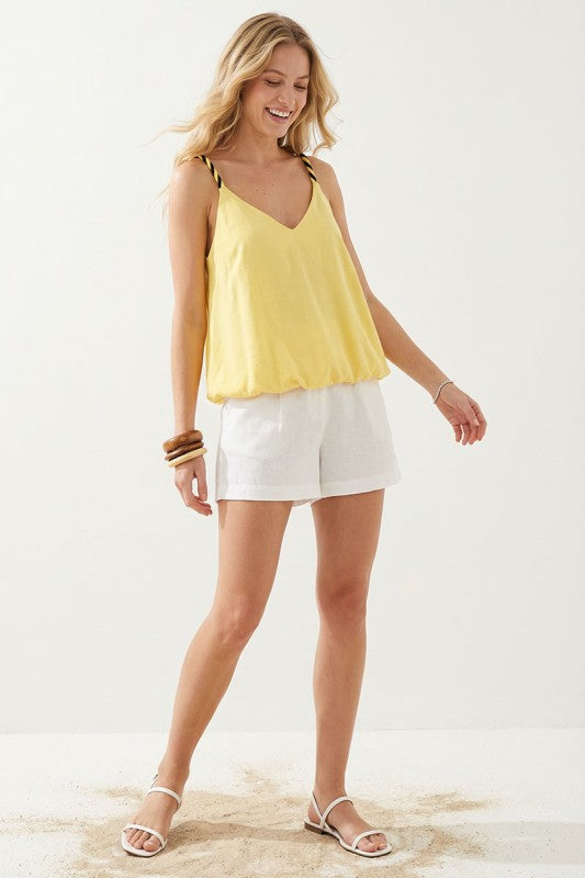 2163 Twisted Strap Bubble Top