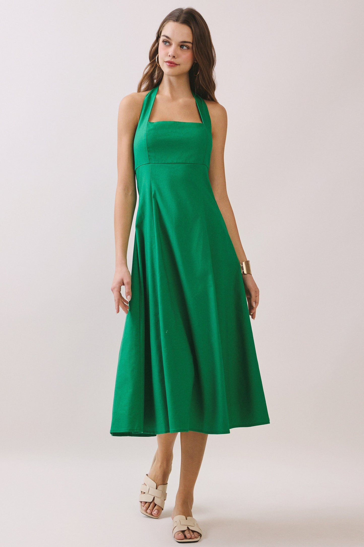 2534 Halter Midi Dress